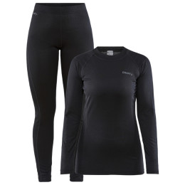 Zestaw damski Craft Core Warm Baselayer czarny Black