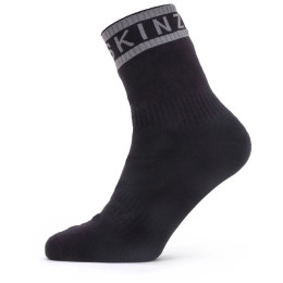 Wodoodporne skarpety SealSkinz WP Warm Weather Ankle Length with Hydrostop czarny Black/Grey