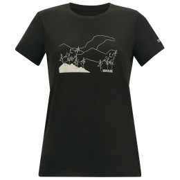 Koszulka damska Regatta Womens Fingal Stretch czarny Black