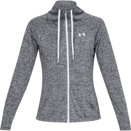 Bluza damska Under Armour Tech Twist FZ czarny Black/White/MetallicSilver
