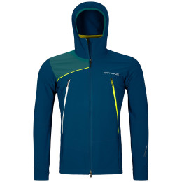 Kurtka męska Ortovox Pala Hooded Jacket niebieski Petrol Blue