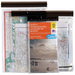 Etui podróżne na dokumenty LifeVenture DriStore LocTop Bags, For Maps szary