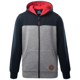 Bluza dziecięca Bejo Tiago II Jrb szary/czerwony DarkSapphire/GrayMelange/ChineseRed