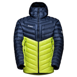 Kurtka zimowa męska Mammut Broad Peak IN Hooded Jacket M 2022 żółty/niebieski highlime/marine
