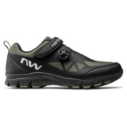 Męskie buty rowerowe Northwave Corsair czarny/zielony Black/Forest green