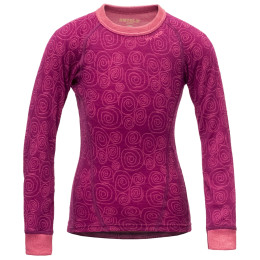 Dziecięca koszulka Devold Active Kid Shirt różowy plum