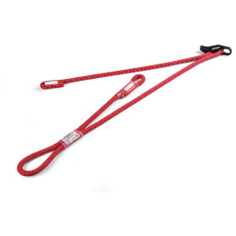 Lonża Ocún SBEA ADJUST TWIN 40/20-100 cm czerwony/biały