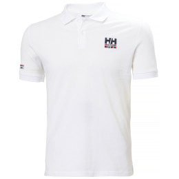 Koszulka męska Helly Hansen Messina Graphic Fitted Polo biały 002 WHITE