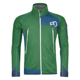 Kurtka męska Ortovox Fleece Plus Jacket zielony/niebieski IrishGreen