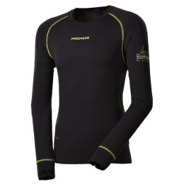 Męska koszulka termiczna Progress Termotriko E NDR 28DA dl.r. (2 (2016) czarny Black/GreenStitching