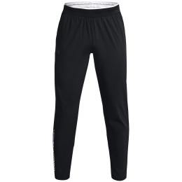 Spodnie męskie Under Armour STORM Run Pant czarny Black / White / Reflective