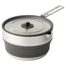 Składany garnek Sea to Summit Detour Stainless Steel Collapsible Pouring Pot 1.8L srebrny