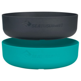 Zestaw misek Sea to Summit DeltaLight Bowl Set 900 ml & 1000 ml niebieski/czarny Pacific Blue / Charcoal