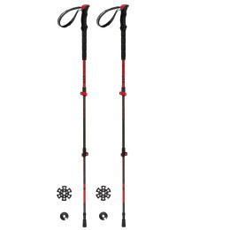 Kije trekkingowe Ferrino Nuptse czarny/czerwony