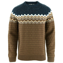 Męski sweter Fjällräven Övik Knit Sweater M brązowy Dark Oak-Navy