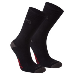 Skarpety Craghoppers NosiLife Twin Pck Socks czarny/szary Blk/DkLead