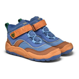 Buty barefoot dziecięce Affenzahn Low Boot Vegan Explory Bird of Paradise niebieski/pomarańczowy Bird of Paradise