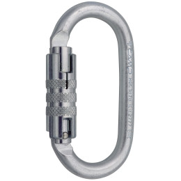 Karabinek Camp Steel Oval Pro 2Lock srebrny