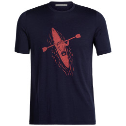 Koszulka męska Icebreaker Men Tech Lite II SS Tee Pad ciemnoniebieski midnight