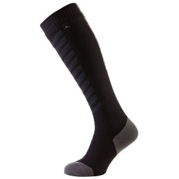 Wodoodporne skarpety SealSkinz MTB Thin Knee czarny Black/Anthracite/Charcoal