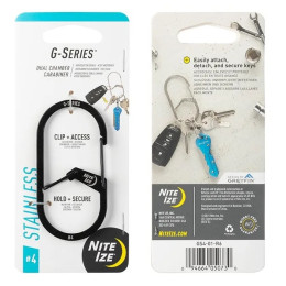Karabińczyk pomocniczy Nite Ize G-series #2 czarny Černá