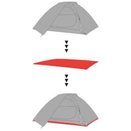 Mata namiotowa Hannah Groundsheet 2 szary graphite II