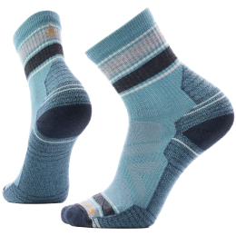 Skarpety Smartwool Hike Light Cushion Striped Mid Crew Sock niebieski