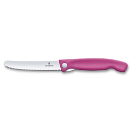 Składany nóż Victorinox Swiss Classic - ząbkowane ostrze różowy Pink