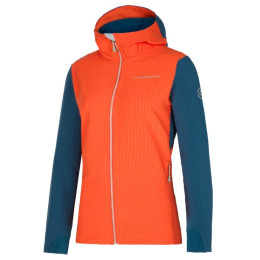 Kurtka damska La Sportiva Descender Storm Jkt W czerwony/niebieski Cherry Tomato/Storm Blue