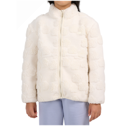 Bluza dziecięca 4F Fleece F494 Off White biały Off White