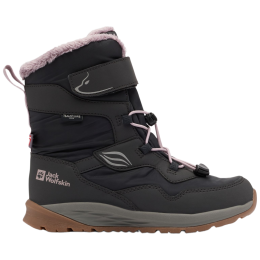 Dziecięce buty zimowe Jack Wolfskin Polar Bear-G Texapore High Vc K - Phantom czarny/różówy phantom