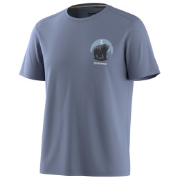 Męska koszulka Smartwool Men's Lunar Bear Active Short Sleeve Graphic Tee ciemnoniebieski NIGHTFALL BLUE