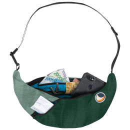 Nerka Ticket to the moon Upcycled Sling Bag zielony/jasnozielony Dark Green / Jade Green