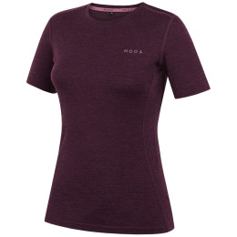 Koszulka damska MOOA MerinoSilk 160 short ciemnofioletowy dark purple melange