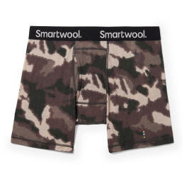 Męskie bokserki Smartwool M Merino Print Boxer Brief Boxed brązowy dune blurred camo print