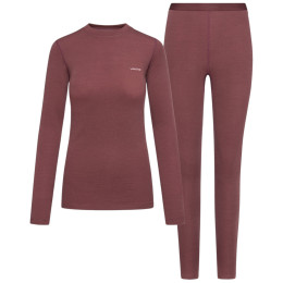 Damska bielizna termoaktywna Viking Meriboo Lady Set różowy pink