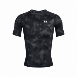 Męska koszulka Under Armour HG Armour Printed SS czarny/szary