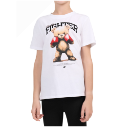 T-shirt dziecięcy 4F Tshirt F3530 White biały White