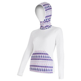 Bluza damska Sensor Tecnostretch bílá s kapucí biały