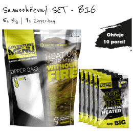 Samonagrzewająca się kapsułka Adventure Menu SET 5x60g + Zipper bag