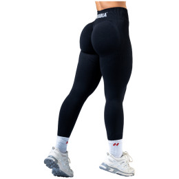 Damskie legginsy Nebbia High-waisted push-up leggings Power czarny BLACK