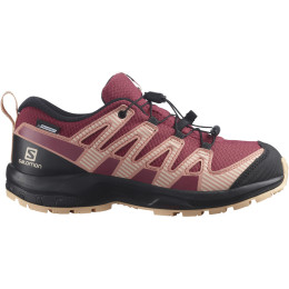 Buty dla juniora Salomon Xa Pro V8 Cs Waterproof J czerwony/czarny earth red