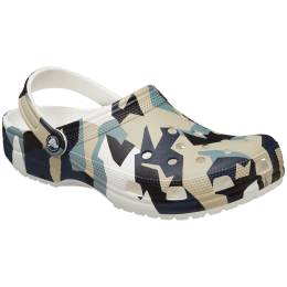 Klapki Crocs Geo Camo Clog biały/czarny White/Multi