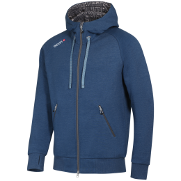 Męska bluza Ocún Hoddie Zipper Men niebieski Blue Opal / Excalibur