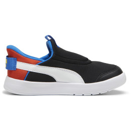 Buty dziecięce Puma Courtflex v3 SLIPTECH PS Black czarny/niebieski PUMA Black-PUMA White-Redmazing