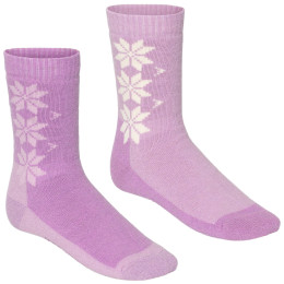 Zestaw skarpetek Kari Traa Kt Wool Sock 2 Pk różowy/fioletowy Lily