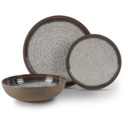 Zestaw naczyń Kampa Farmhouse - 12 ks brązowy