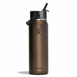 Termos Hydro Flask 32 Oz Lightweight Wide Flex Straw Cap brązowy Obsidian