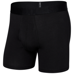 Bokserki Saxx Droptemp Cooling Cotton Boxer Brief Fly czarny Black