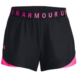 Szorty damskie Under Armour Play Up Shorts 3.0 czarny/różówy Black / Rebel Pink / Rebel Pink